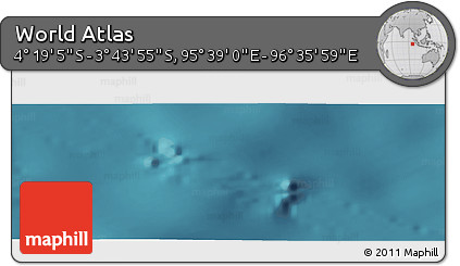Satellite Panoramic Map of the Area around 4° 1' 30" S, 96° 7' 30" E