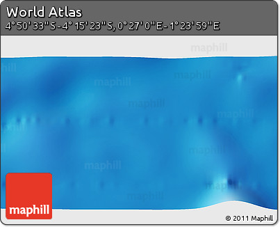 Physical 3D Map of the Area around 4° 32' 58" S, 0° 55' 29" E