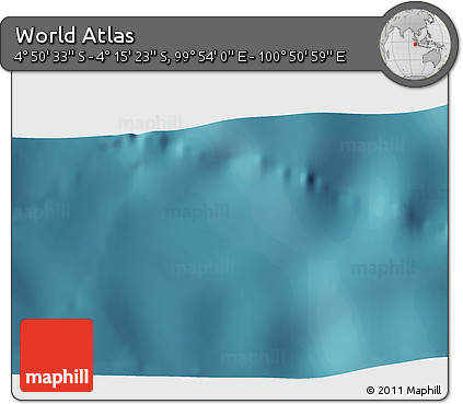 Satellite 3D Map of the Area around 4° 32' 58" S, 100° 22' 30" E