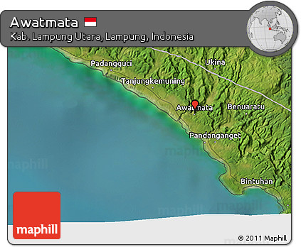 Satellite 3D Map of Awatmata