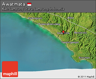 Satellite 3D Map of Awatmata