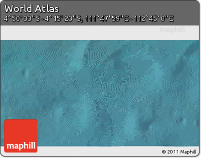 Satellite 3D Map of the Area around 4° 32' 58" S, 112° 16' 30" E