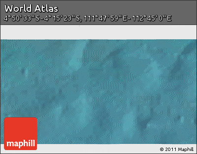 Satellite 3D Map of the Area around 4° 32' 58" S, 112° 16' 30" E