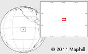 Blank Location Map of the area around 4° 32' 58" S, 121° 28' 29" W