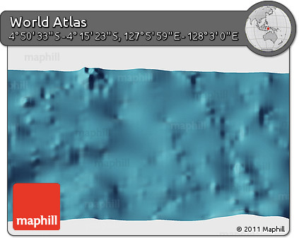Satellite 3D Map of the Area around 4° 32' 58" S, 127° 34' 30" E