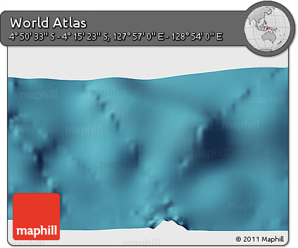 Satellite 3D Map of the Area around 4° 32' 58" S, 128° 25' 30" E