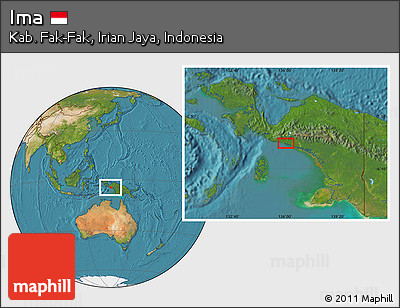 Satellite Location Map of Ima