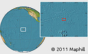 Satellite Location Map of the area around 4° 32' 58" S, 140° 10' 30" W