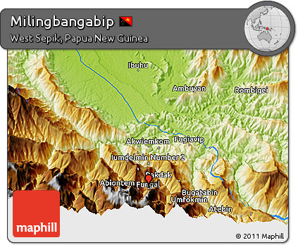 Physical 3D Map of Milingbangabip
