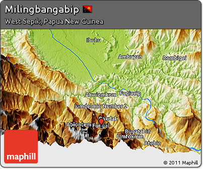 Physical 3D Map of Milingbangabip