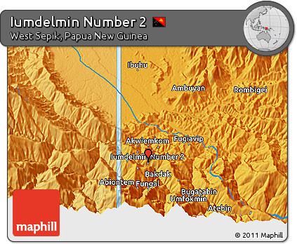 Political 3D Map of Iumdelmin Number 2