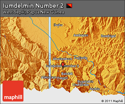 Political 3D Map of Iumdelmin Number 2