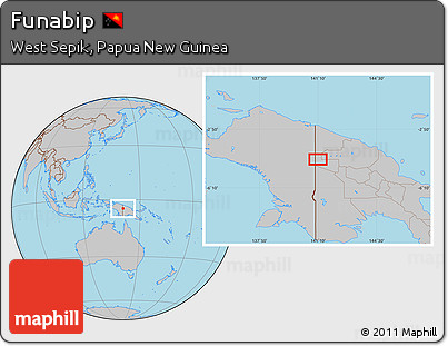 Gray Location Map of Funabip