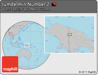 Gray Location Map of Iumdelmin Number 2
