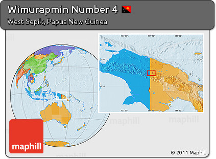 Political Location Map of Wimurapmin Number 4