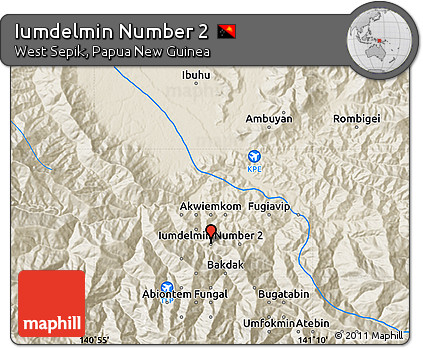 Shaded Relief Map of Iumdelmin Number 2