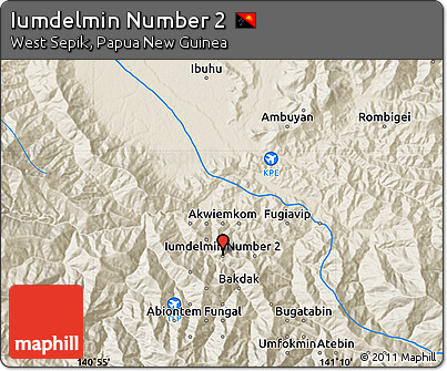 Shaded Relief Map of Iumdelmin Number 2