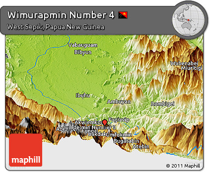 Physical Panoramic Map of Wimurapmin Number 4