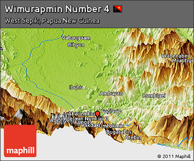 Physical Panoramic Map of Wimurapmin Number 4