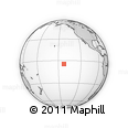 Outline Map of the Area around 4° 32' 58" S, 142° 43' 29" W, rectangular outline