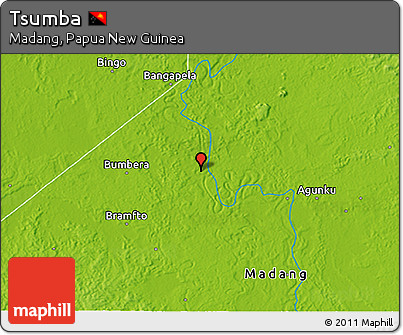 Physical 3D Map of Tsumba