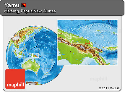 Physical Location Map of Yamu
