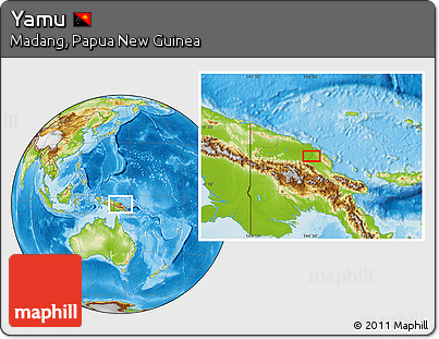 Physical Location Map of Yamu