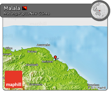 Physical 3D Map of Malala