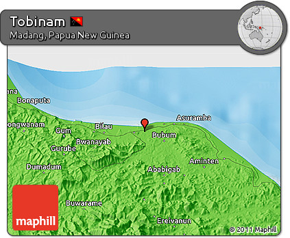 Political 3D Map of Tobinam