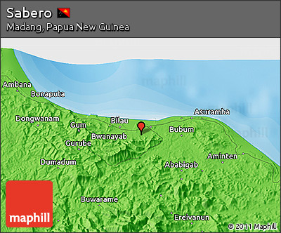 Political 3D Map of Sabero