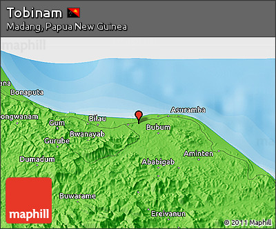Political 3D Map of Tobinam