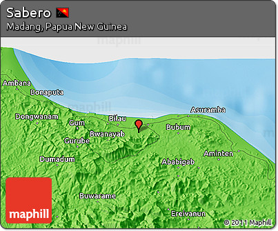 Political 3D Map of Sabero