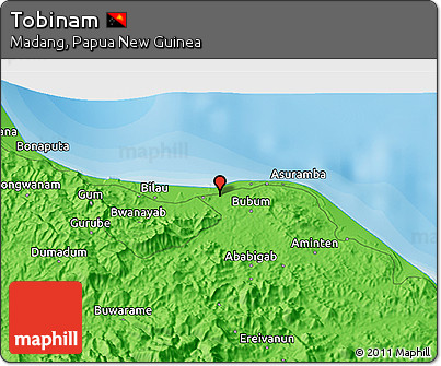 Political 3D Map of Tobinam
