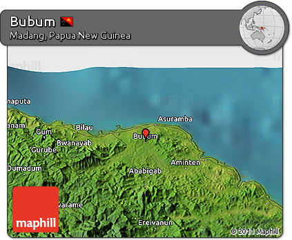 Satellite 3D Map of Bubum