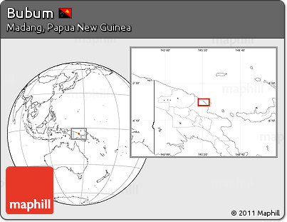 Blank Location Map of Bubum