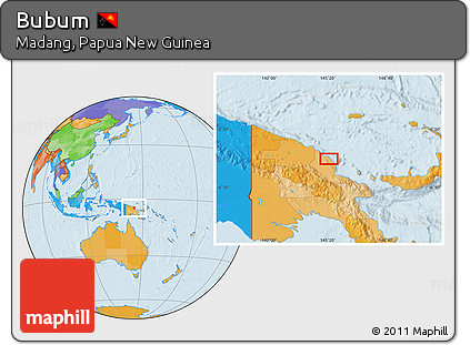 Political Location Map of Bubum