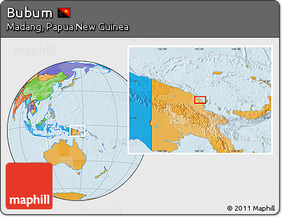 Political Location Map of Bubum