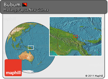 Satellite Location Map of Bubum