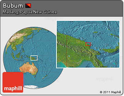 Satellite Location Map of Bubum
