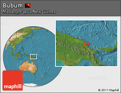 Satellite Location Map of Bubum