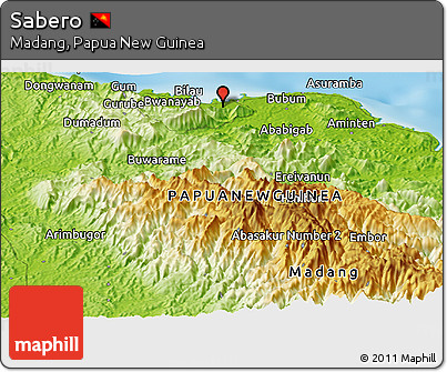 Physical Panoramic Map of Sabero