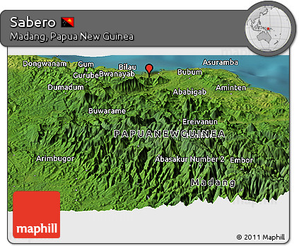 Satellite Panoramic Map of Sabero