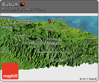 Satellite Panoramic Map of Bubum