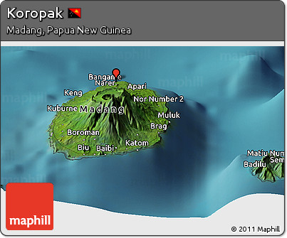 Satellite Panoramic Map of Koropak