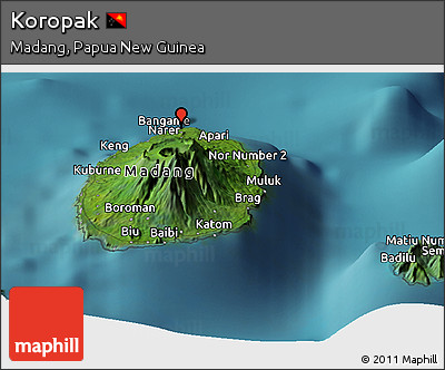 Satellite Panoramic Map of Koropak
