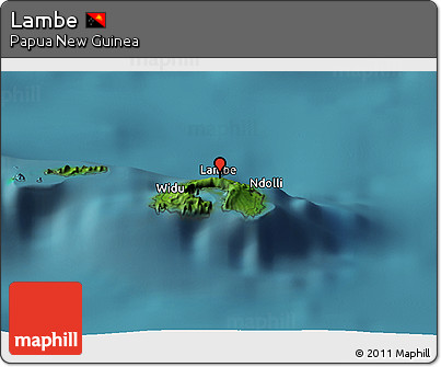 Satellite Panoramic Map of Lambe