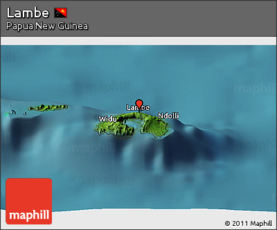 Satellite Panoramic Map of Lambe
