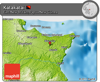 Physical 3D Map of Katakatai