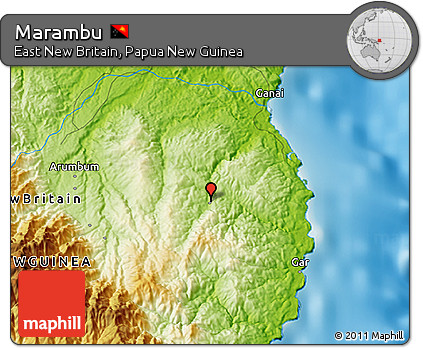 Physical 3D Map of Marambu