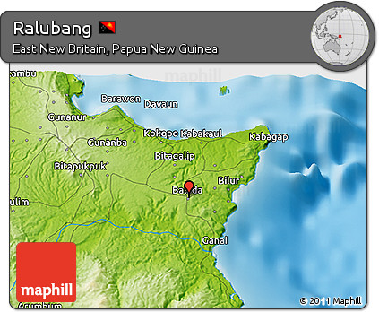 Physical 3D Map of Ralubang